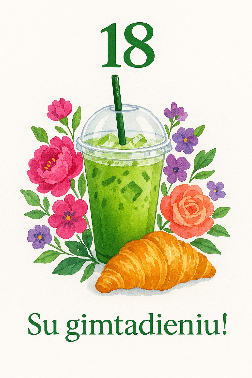 Ice Matcha Gimtadienis