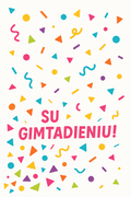 Confetti Gimtadienis