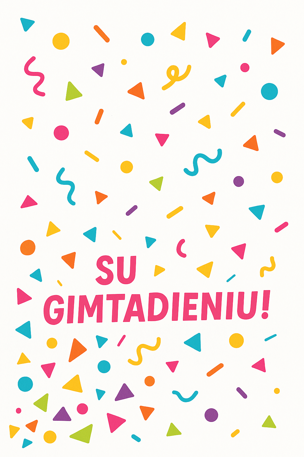 Confetti Gimtadienis